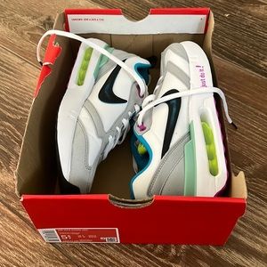Nike Kids White Black Multi-Color Air Max Sneakers